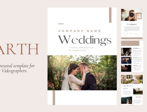 EARTH | Modern & Neutral Marketing Template for Wedding Videographers
